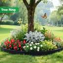 MIXC Garden Edging Border, 100FT 2 Inch Tall Plastic Landscape Edging with 150 Stakes, Flexible Tool-Free Lawn Border for Yard, Flower Bed & Landscaping