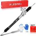 PHOBOOS Hydraulic Power Steering Rack and Pinion Assembly Compatible with Hyundai Accent 2006-2011 L4 1.6L, Dodge Attitude 2006-2011 L4 1.6L, New Unit, Leak-proof, Direct Fit, Ref. 26-2421