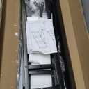 94.5" Behind Couch Table with 2 Fast Charging Stations, 7.1" Narrow Skinny Sofa Table with 4 Power Outlets, 4 USB-A, 2 USB-C for Console Entryway, Black