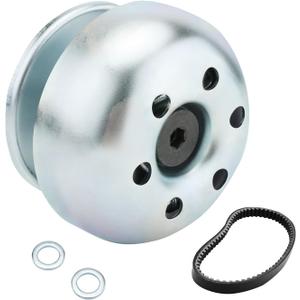 Super 30 Series Torque Converter Driver Clutch With Belt, Compatible With Predator 224 212 196cc, Honda, Briggs Stratton Engines, Coleman Baja Massimo Mini Bikes Sliver, 30 Series TAV Kits 3/4" Bore (Silver)