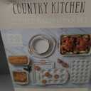 18-Piece Deluxe Nonstick Bakeware Set  Carbon Steel Baking Pans with White Marble Coating & Silicone Handles, Professional Kitchen Oven Set with Tools, Oven Safe to 446F