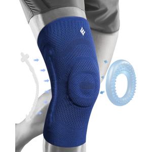 NEENCA Compression Knee Sleeve with Patella Stabilizer, Enhanced Stability, Joint Pain Relief & Improved Performance for Sports, Fitness & Recovery (Large)