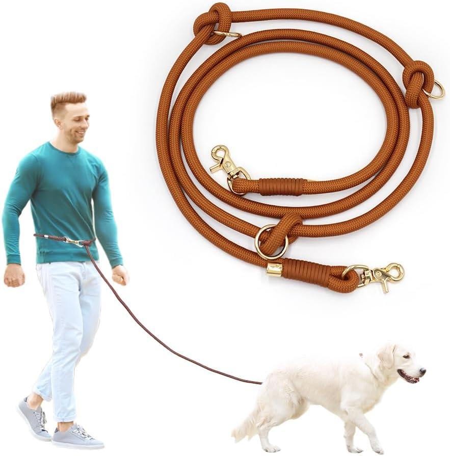 Hands Free Dog Leash,Waist Leash for Dog Walking,Slip Leads for Dogs (Black)