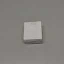 QCAA Solid Brass Sliding Door Pull Passage Door Pocket, Satin Chrome, Made in Taiwan, 1 Pack