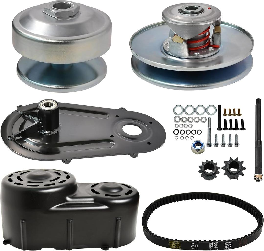 JNDO 40 Series Torque Converter Kit with 1" Bore Driver 3/4" Driven Fit for 8hp-16hp engines Predator 420cc Comet 209133A Manco 2432 Go Kart Kit