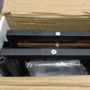 Homeiju Black Bookshelf, 4 Tier Small Bookcase, Black Metal Small Bookcase, Book Shelf Organization and Storage for Living Room, Bedroom, and Home Office