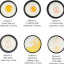 Hyvance Smart Fried Egg Cooker, Automatic Fried Egg Maker for 6 Features like Sunny Side Up, Over Easy, Fully Cooked & More. Auto Power Off, Alarm, Round Shape, Non Stick Coating (Black)