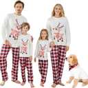 Christma Pajama Family Christmas Pjs Matching Sets (Small, D-020)