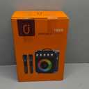 Karaoke Machine, 24H Playtime Portable Bluetooth Speaker with 2 Wireless Microphones for Adults, PA System with Bass/Treble/Echo Adjustment, for Outdoor Singing, Home Parties & DJ Night