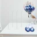 TEKXYZ 23.6 Inch Height Clear Acrylic Balloon Stand for Table Centerpiece Decoration, Set of 4