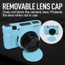 Easy Hood RX100 Case, Silicone Camera Case Lightweight Soft Carrying Cover with Removable Lens Cover for Sony DSC-RX100 III / RX100 V / RX100 IV / RX100 VII DSLR Camera (Blue)