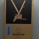 Mamazing GrowPod Pro Wooden Baby High Chair for 6 Months to 300lbs, Easy to Clean with Tray, Compact Foldable Highchair for Kitchen & Dining Room, with 5-Point Safety Harnesses and Guard Bar (Walnut)