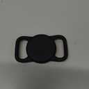 Waterproof Airtag Holder for Dog Collar, Soft Full-Body Protective Airtag Holder for Dog & Cat Collars, Ultra-Durable, Easy Installation, Lightweight Clear Airtag Case (Black, Regular)
