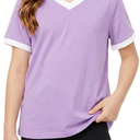 Poroka Girls Short Sleeve T Shirt (13-14Y, Purple)