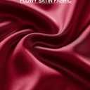 BTFBM 2025 Womens Summer Fall Long Satin Skirt Silk Elegant High Waist Cocktail Party Wedding Flowy A-Line Midi Skirts (Red, L)