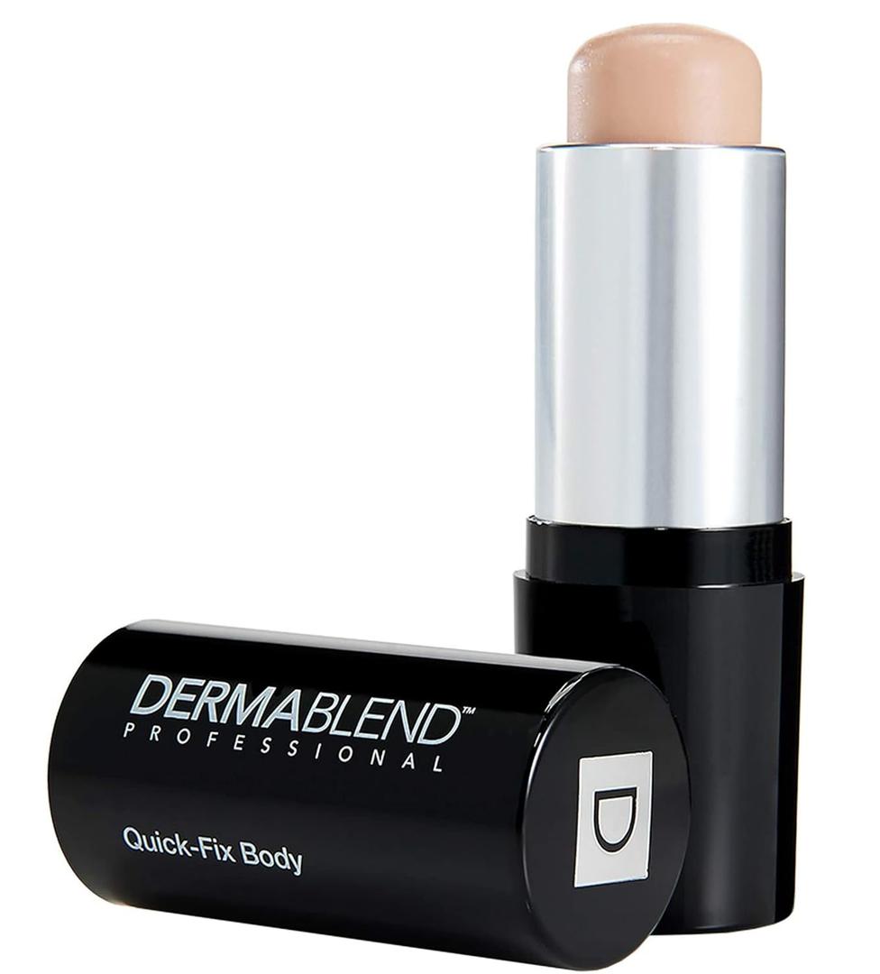 Dermablend Quick-Fix Body Makeup Full Coverage Foundation Stick, Water-Resistant Body Concealer for Imperfections & Tattoos, 0.42 Oz (10C Nude; Fair skin with cool undertones)