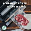 Vacuum Sealer Bags for Food,11"x20'(3 Rolls) and 8"x20'(3 Rolls) Commercial Grade Vacuum Seal Roll Bags,Food Saver Bags for Sous Vide Cooking,Meal Prep and Food Storage,BPA Free
