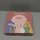 Momcozy Baby Bath Towels with Visualize Health Label - Ultra Soft & Absorbent Coral Fleece Hooded Towels for Newborn, Infant, Toddler (0-36 Months) Bath Essentials (Large Size,2 Pack) (Giraffe and Crocodile)