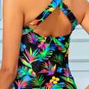 Women Tankini Top Only - Twist Front Tummy Control Swim Bathing Suit Top Adjustable Cross Back No Bottom 2025 (M)