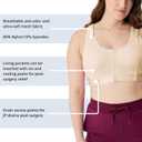 Care+Wear - Post Mastectomy Recovery Bra (Nude, XXX-Large) - Comfortable Post-Surgery Support - Breathable, Adjustable and Front Opening