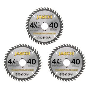 3-Pack 4-3/8-Inch by 40T Carbide Flooring Blade Compatible with Skil 3600-02 Flooring Saw, Great for Cutting Laminate Floor, Solid Wood Floor, and Engineered Wood Floor