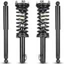 Front & Rear Struts w/Coil Springs for 2005-2010 Jeep Grand Cherokee / 2006-2010 Jeep Commander, Shock Absorbers Replace for 171377L 171377R 4911278 (Set of 4)