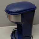 BELLA Dual Brew Single Serve Coffee Maker, Brews both Kcup and Ground Coffee, Large 14oz Capacity, Easy One Touch, Auto Shutoff, Navy (Blue)