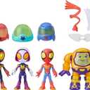 Spidey and his Amazing Friends Marvel Web-Spinners Gear Up for Adventure 4-Pack, 4-Inch Action Figures with 6 Accessories, Super Hero Toys for Kids 3+