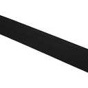 CINNYE 1.2'' Rise Solid Rubber Wheelchair Ramp,Threshold Ramp Used for Thresholds,Doorways and Bathroom (High:1.2 Inch(Pack of 1)) Black