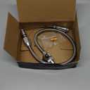 Flexible Transmission Dipstick Tube for GM 4L80E 700R4 4L60E, with Firewall Mounted Stainless Steel Braided Hose, Silver