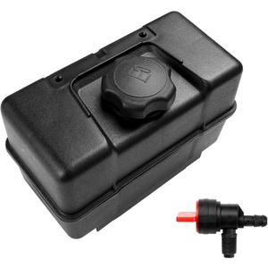 691993 Fuel Tank with Shut Off Valve and Fuel Cap 4 Quart for B&S Remote Mounting Compatible with Lawn and Garden Equipment Engines, Some Specific Snow Blower, Tiller, Log Splitter