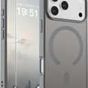 SUPFINE Magnetic for iPhone 17 Pro Case (Compatible with MagSafe)(Military Grade Drop Protection) Translucent Matte Shockproof with Anti-Fingerprint Phone Cover,Gray