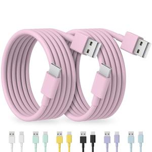 1 Pack USB to USB C Cable, [MFi Certified] Car Carplay Cable for iPhone 15, 5FT USB A to USB C Cable, Car Charger Cable Compatible with iPhone 15/15 Plus/15 Pro/15 Pro Max,iPad Pro/Air/Mini (Pink)