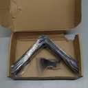 4 Pack - L 6" x H 6" x W1.5, 5mm Thick Black L Shelf Bracket, Iron Shelf Brackets, Metal Shelf Brackets, Floating Shelf, Shelf Supports with Screws