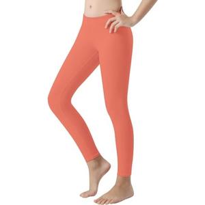 Poekuao Girls Athletic Leggings High Waisted Kids Yoga Dance Pants Teen Soft Workout Running Sport Compression Tights L