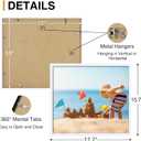 decorUhome 15x17 Picture Frames Collage Wall Decor, Display 7Pcs 4x6 Photos with Mat or 1Pcs 15x17 Unmatted, 7 4x6 Collage Picture Frames for Wall Mounting, White