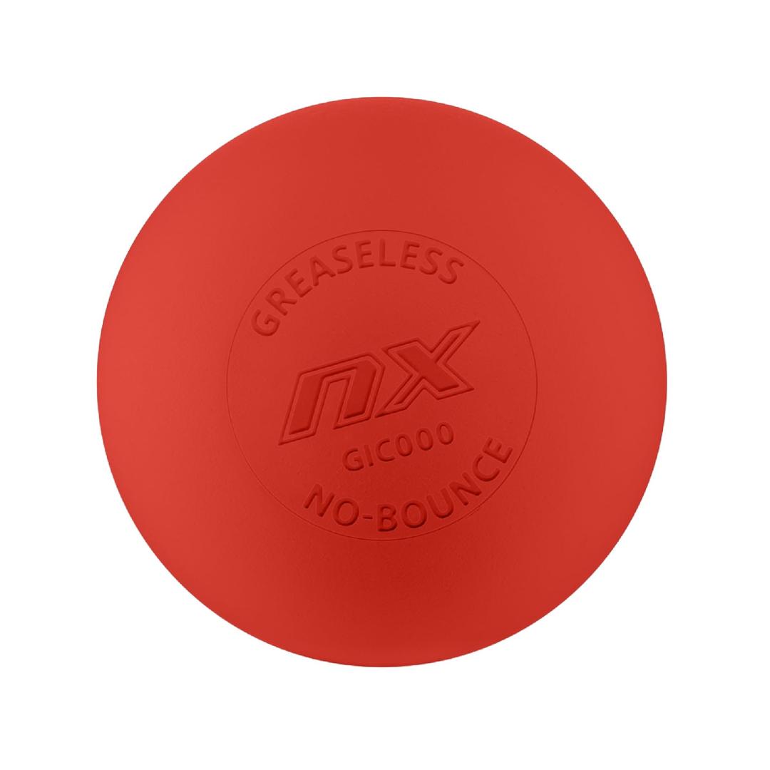 PEARL NX Greaseless Lacrosse Balls by Guardian Innovations (3 Pack) - Long Lasting, No-Bounce Balls Perfect for Indoor Play and Practice - Red