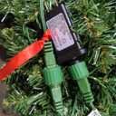 3FT Christmas Tree Prelit Artificial Christmas Tree with Lights Foldable Metal Stand for Home Office Party Indoor Outdoor Christmas Decor Tree