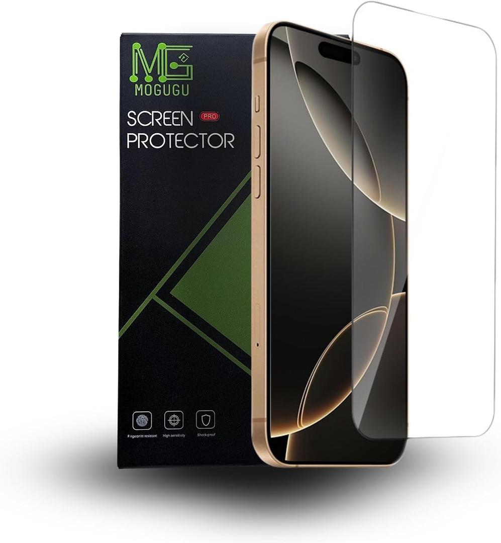 2 Pack iPhone 16 Plus Screen Protector, 9H Tempered Glass