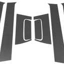 Door Pillar Window Trim Front Rear Left Right Anti Scratch Sticker Pillar Posts Cover for Honda HRV 2016-2021 Carbon Fiber Pattern Black