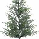 4ft Christmas Norfolk Pine Tree Artificial Christmas Tree Decoration Faux Norfolk Pine Plants with Pot Small Faux Potted Cypress Xmas Shrubs Plants for Front Porch Outdoor Indoor Garden Decor
