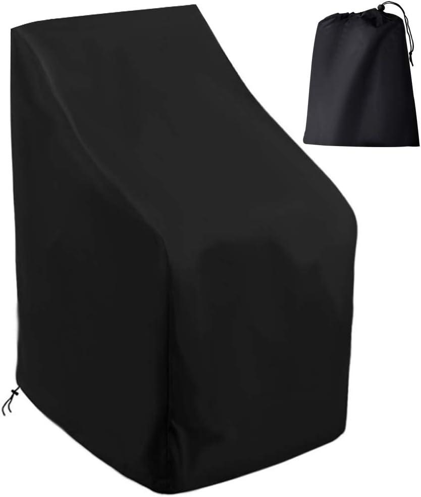 Outdoor Chair Covers, 210D Patio Chair Cover Waterproof Patio Chair Covers for Outdoor Furniture All Weather Protection (25" W x 25" D x 47 H, 1 Pack)