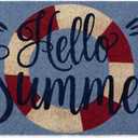 DII Natural Coir Doormat, Decorative Hello Mat, 17x29, Hello Summer
