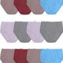 Fruit of the Loom Women's Beyondsoft Underwear, Super Soft Designed with Comfort in Mind (7, Brief - Cotton Blend - 12 Pack)