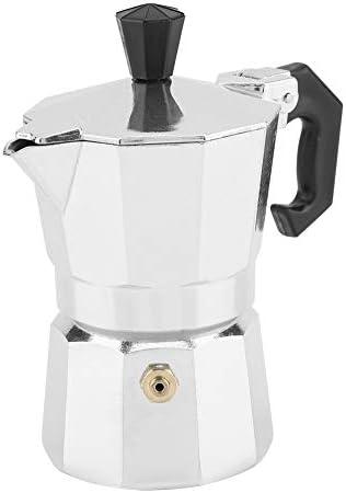 50ml 1 Cup Moka Coffee Pot, Aluminum Espresso Coffee Maker Stovetop Coffee Percolator Stovetop Espresso Pot for Home Office