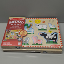 Melissa & Doug Farm Animals Sound Puzzle - Wooden Peg Puzzle with Sound Effects (8 pcs) Pack of 2