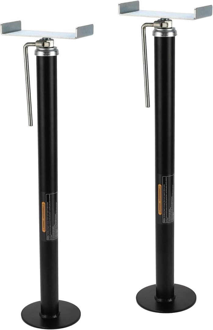 RV Slide Out Support Trailer Stabilizer Jacks, RV Camper Accessories for Travel Trailers - 15" to 26" - 5000 Lbs Each - Pack of 2