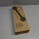 2 Pack 16 Inch Elderly Heavy Duty Shower Handle, Seniors Grab Bars for Bathtubs, Suction Cup Removable Handrails, Safety Bathroom Grip for Handicap (Light Gray)