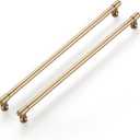 Ravinte 20 Pack 12-3/5 Inch Hole Center Solid Kitchen Cabinet Handles Champagne Bronze Dresser Pulls Cabinet Drawer Pulls for Kitchen Cupboard Hardware