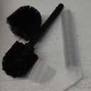 Matte Black Toilet Bowl Brush for Bathroom with Holder - Bathroom Cleaner Scrubber with Sleek Design, Sturdy, and Durable Bristles